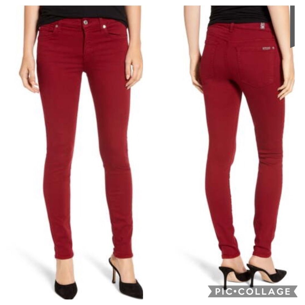 7 For All Mankind Skinny Jeans Sz 24